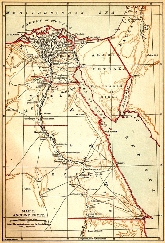 ancient egypt maps Ancient