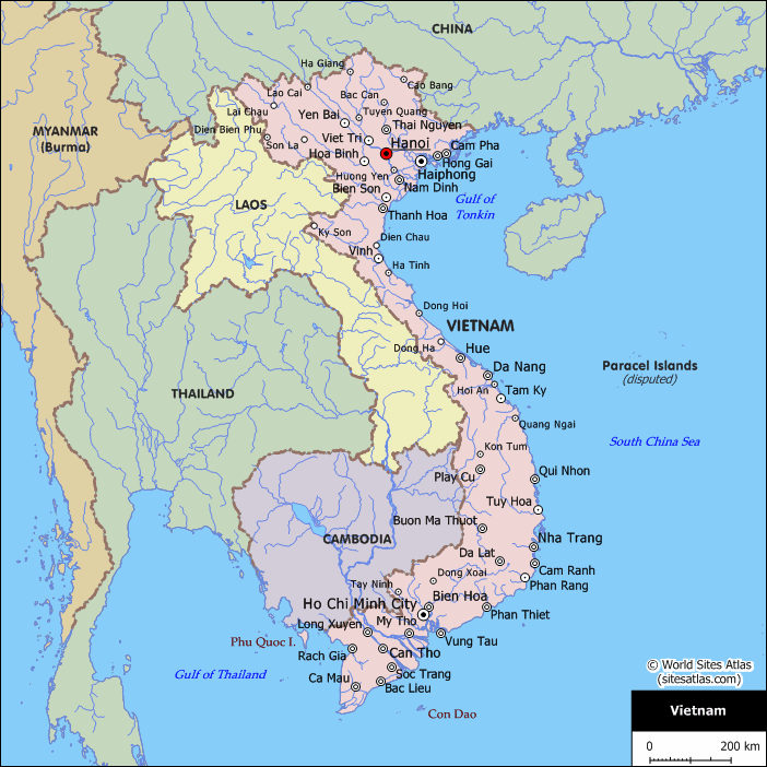 vietnam world map photos - Map Pictures