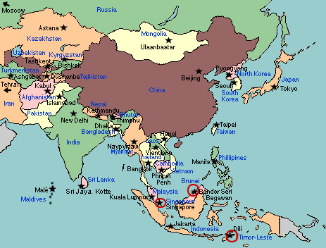 The Countries Of Asia With Capitals 24