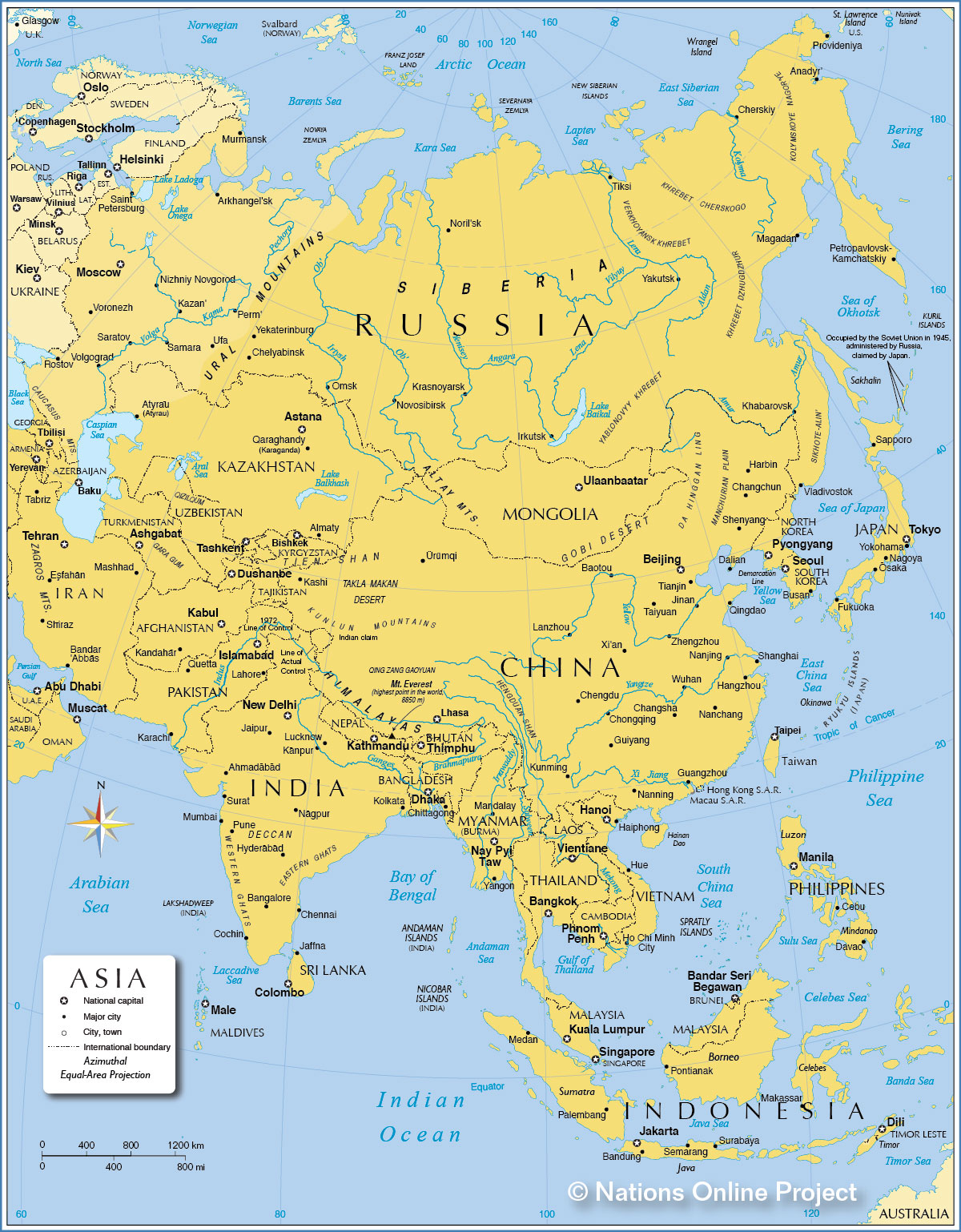 labeled asia map with country names and capitals 25 New Map Of Asia With Countries And Capitals Labeled labeled asia map with country names and capitals