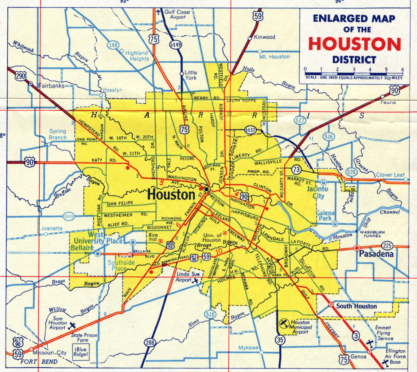 Map Of Houston