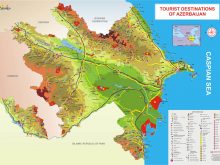 Azerbaijan Tourist Map