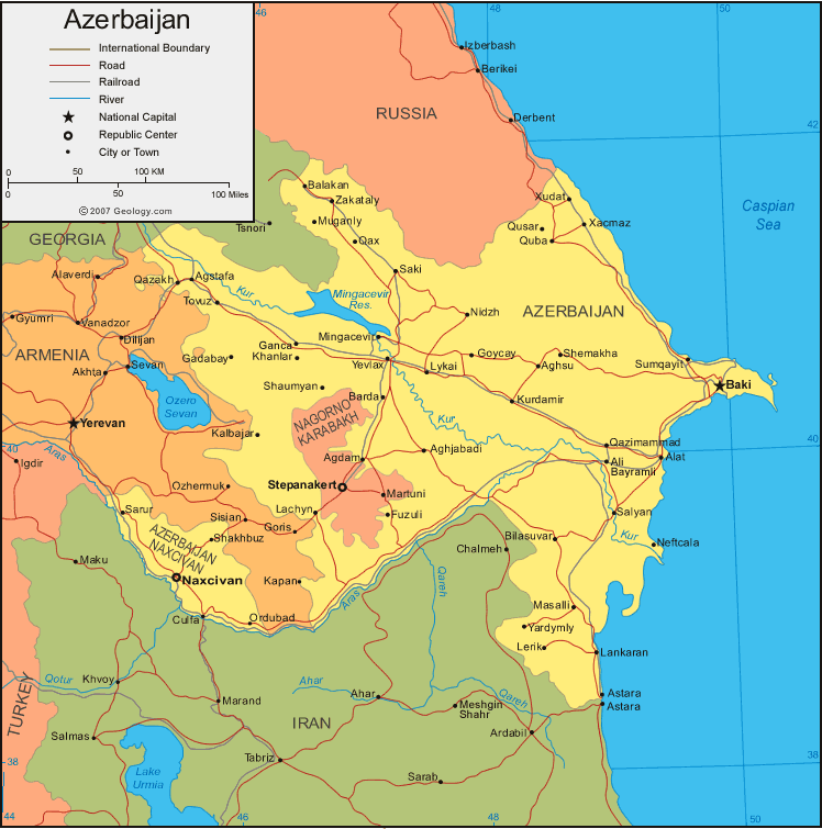 Azerbaijan map