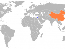 china world map blank