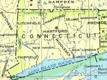 map of connecticut