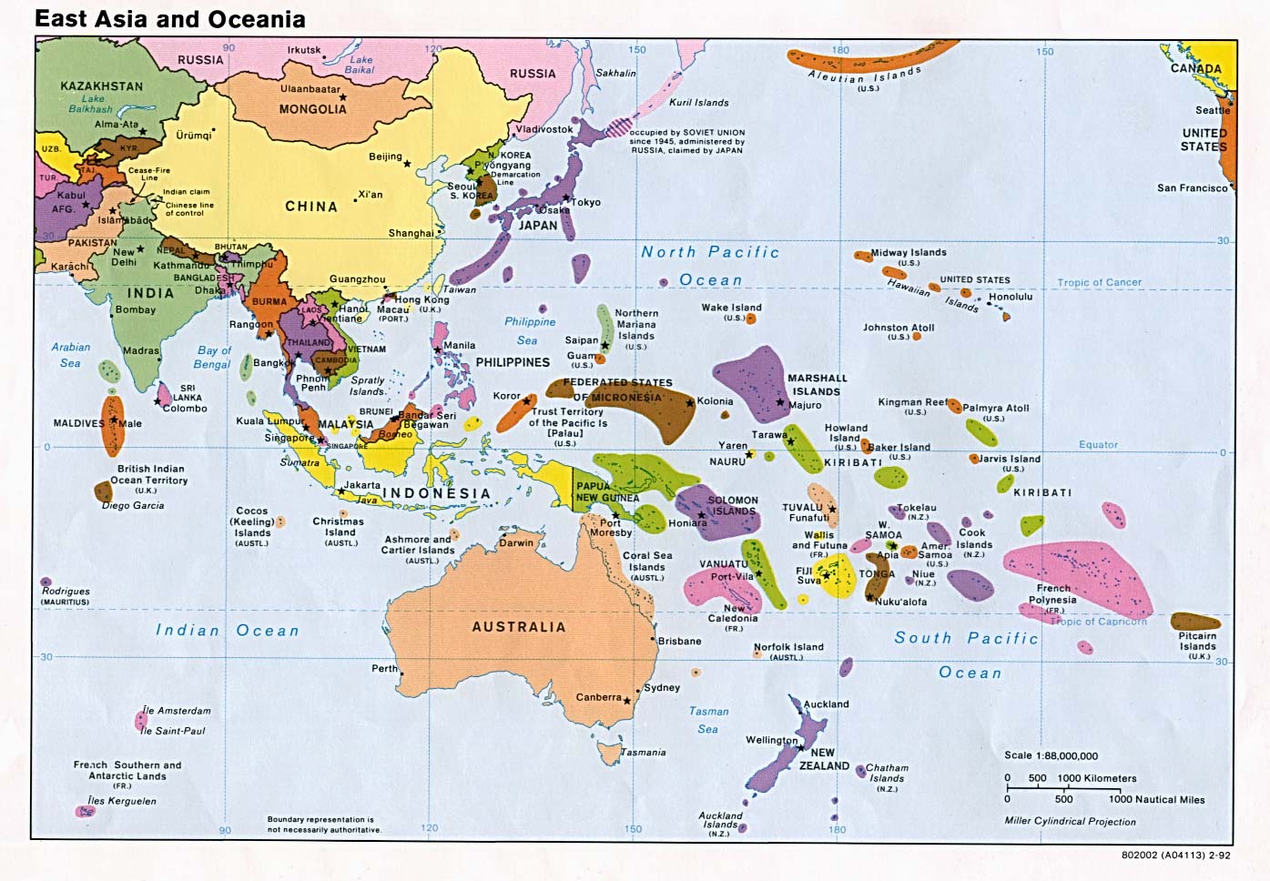 asia political maps