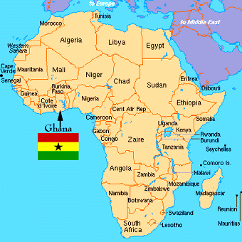 ghana map