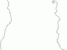 Ghana blank outline map