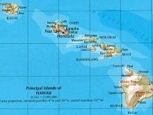 map of hawaii