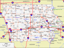 map of Iowa