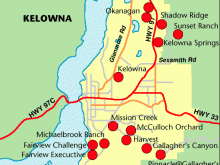 map of kelowna