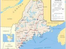 map of maine