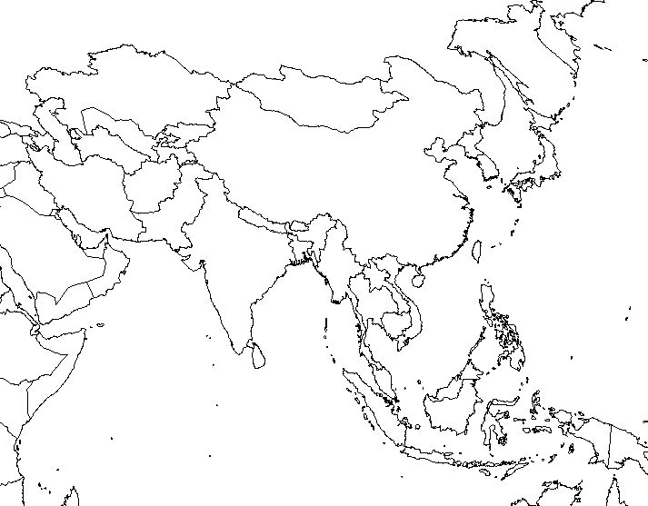 Map Of Asia Printable 1 Map Pictures