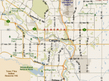 map of calgary