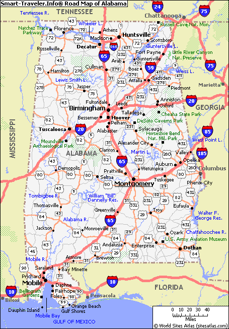 map of alabama map of alabama