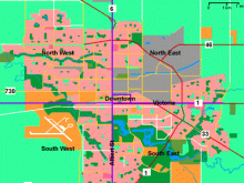 map of regina