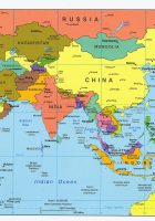 Map of Asia Political