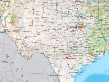 Texas Physical Map