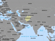afghanistan world map
