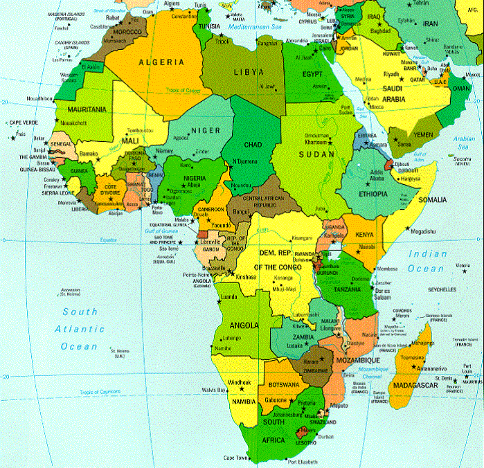 map of africa