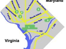 attraction map washington dc