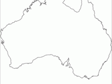 australia outline map