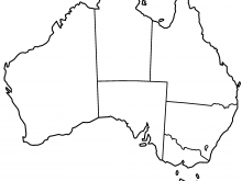 blank australia map