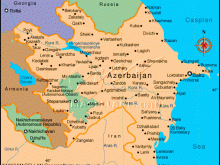azerbaijan world map