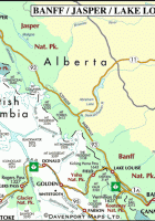 map of banff