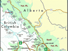 map of banff