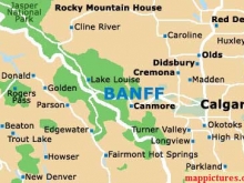 map of banff