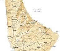 Barbados map