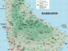 Barbados map