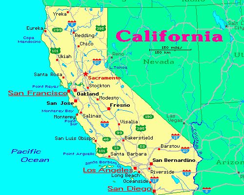 california map google