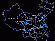 china blank map