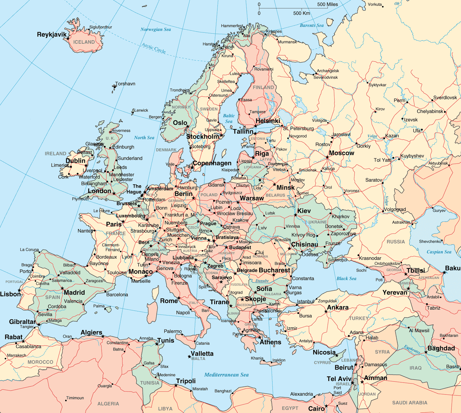 europe map - Europe Maps - Map Pictures