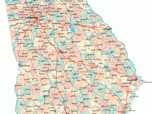 georgia road map