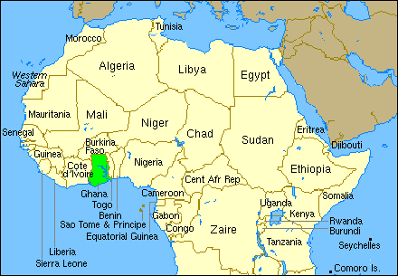 Ghana Map Pictures