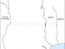 ghana outline map