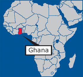 ghana map