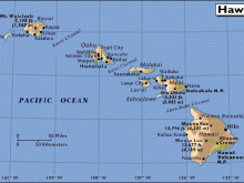 map of hawaii