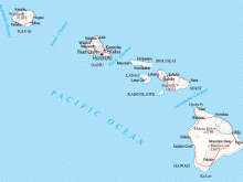 map of hawaii