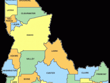 idaho county map