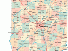 indiana road map