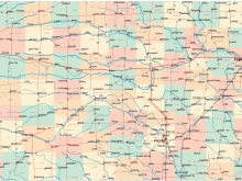 kansas road map