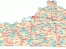 kentucky road map