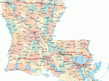 louisiana road map