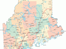 maine road map