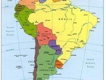 MAP   EARTH   CONTINENT  SOUTH AMERICA  www_mappictures_org