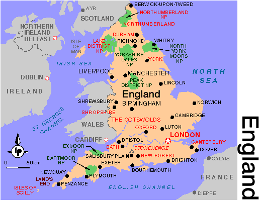 England Map England Map